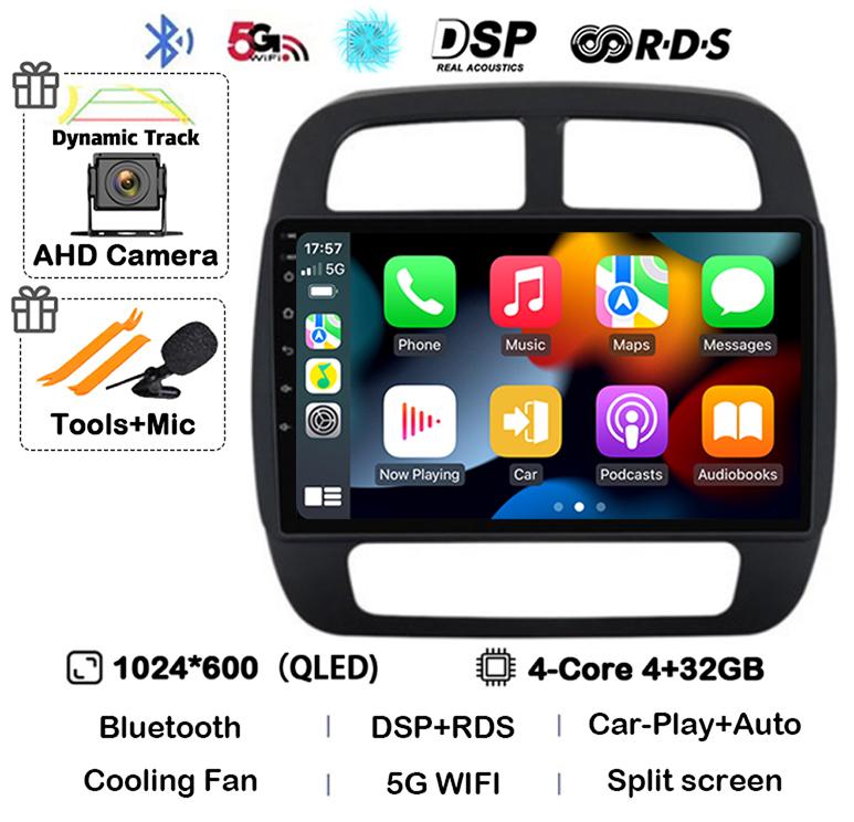 

Android 14 Auto Carplay для Renault KWID K-ZE Dacia Spring 2015 2016 2017 2018 2019 Автомобильный мультимедийный проигрыватель GPS Радио DSP Stereo