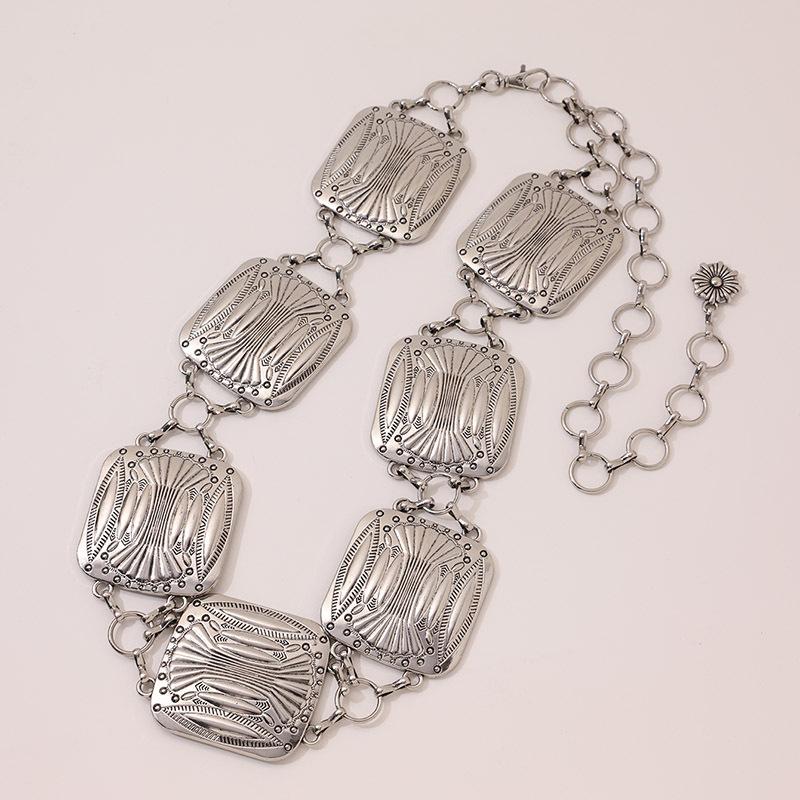 High-end Female Waist Chain Retro Old Retro Boho Style Waist Chain Hot Girl Millennial Atmospheric Fashion Metal Waist