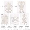 Elegant Pvc Christmas Decoration Set With Snowflakes Candy Canes And Bells For Festive Joy