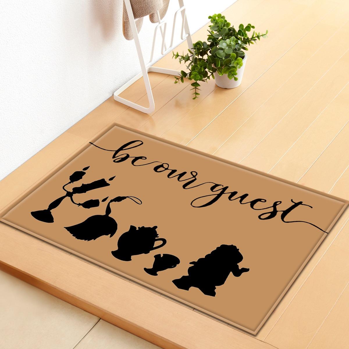 

Claw Print Carpet Art Font Welcome Floor Mat Anti Slip Minimalist Design Living Room Bedroom Entrance Carpet Home Decoration 40x60CM
