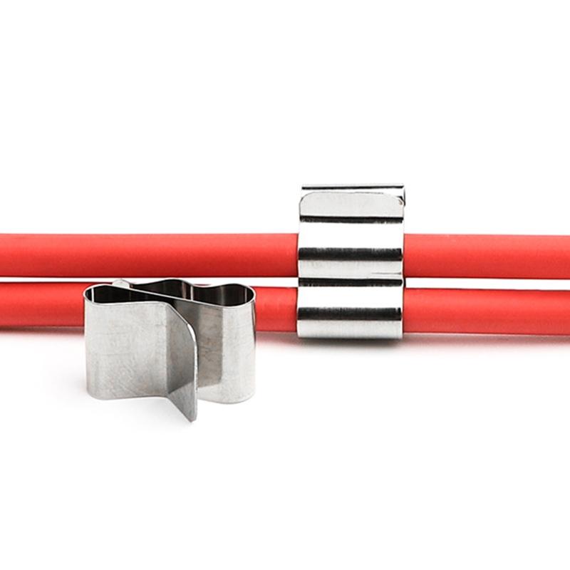 50 Stück Solarmodul Drahtklemmen Edelstahl Kabelklemmen Set PV Modul Kabelmanagement für Solaranwendung Anhänger Boot