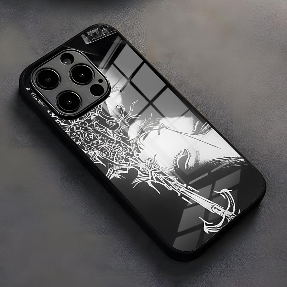 Clmj Punk Cool Angel Phone Case For IPhone 17 Pro Max 16 15 14 Pro Max 13 11 X Xs Xr 8 7Plus Silicone Cover