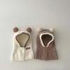 Baby Cute Windproof Ear Protection Balaclava Hat Winter Warm One Piece Scarf Cap Thickened Knitted Hooded Caps Kids Beanies