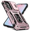 Slid Camera Anti-Drop Protect Cover For Samsung A57 A37 A56 A36 A26 A16 A55 A35 A25 A15 A54 Metal Ring Magnetic Stand Phone Case