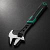 Multifunctional Adjustable Wrench NonSlip Grip with Side Hand Tool for Plumbers,