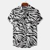 2022 Summer Men's Short Sleeve Floral Shirt - European and American Style