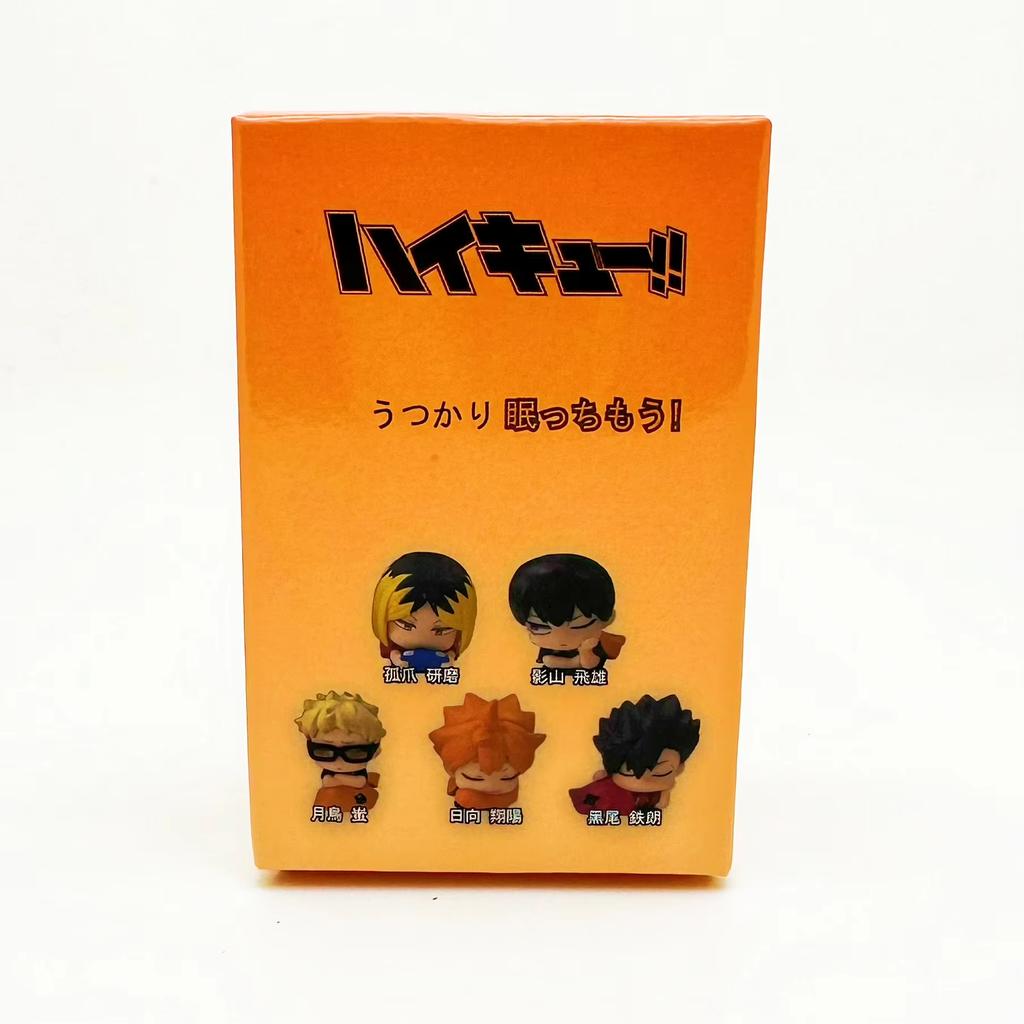 Haikyuu!! Sleep Series Mini Anime Figure Hinata Shoyo Kei Tsukishima Kozume Kenma Tetsurou Kuroo Collectible Model Toys