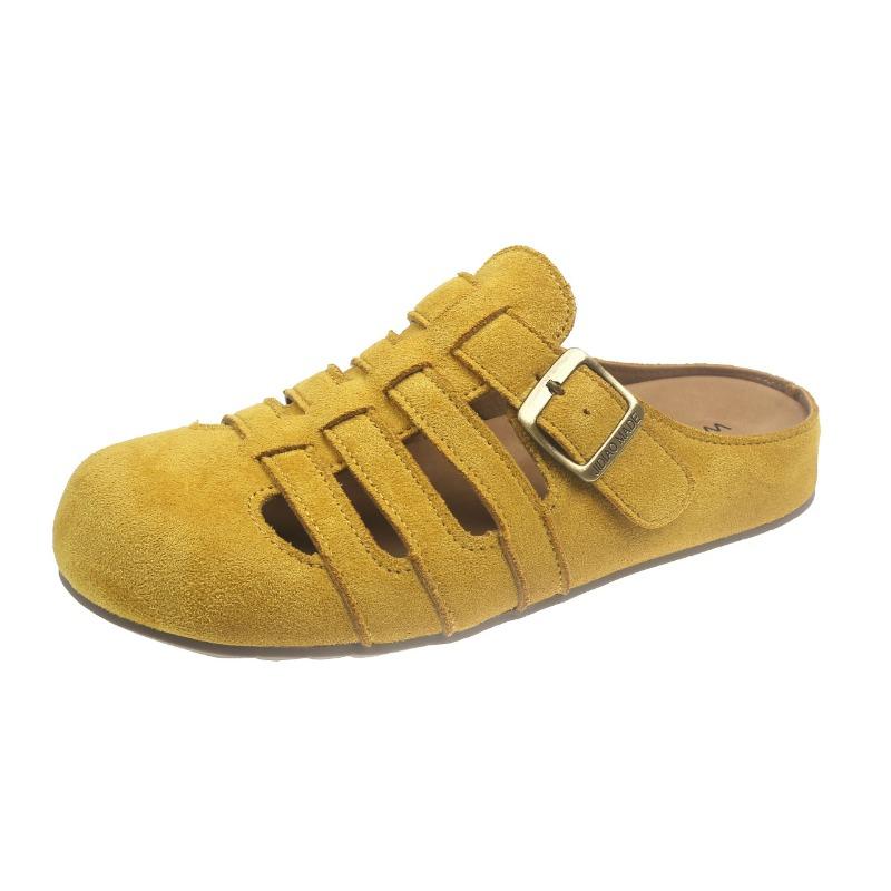 Ausgehöhlte Hausschuhe mit weicher Sohle, Zehensandalen und Slipper