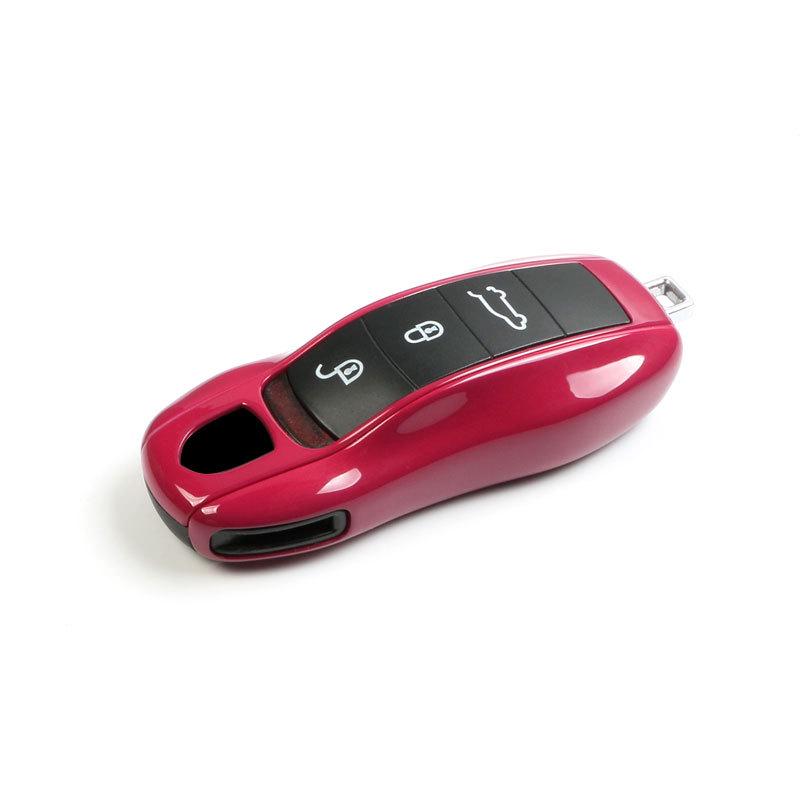 Porsche Starlight Ruby Red Key Shell for Macan, Cayenne, Panamera, 718