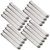 20Pcs Metal Fabric Sewing Clamp Stainless Steel Hemming Clips with 3Inch Measuring Ruler for Quilting Fabric Marking