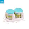 Camellia Round Glass Seasoning Jars 300ml
