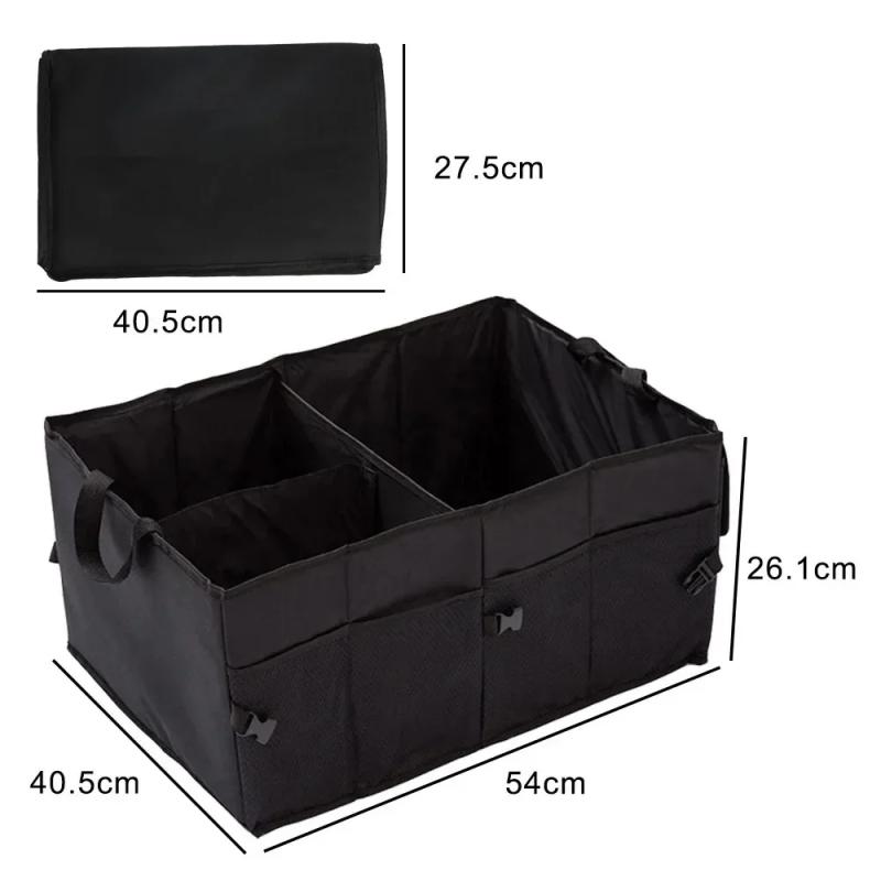 Big Capacity Car Trunk Organizer Collapsible Storage Box Eco-Friendly Durable Auto Cargo Organizer for SUV Truck Travel