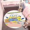 Classic Minions Circular Rug Lovely Character Pattern Round Floor Mat For Children Bedroom Living Room Home Decorative Carpet