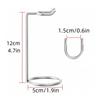 Shaver Holder for Men Stainless Steel Shaver Stand Support Display Stand Storage Rack Long Handle Shaving Portable Counter
