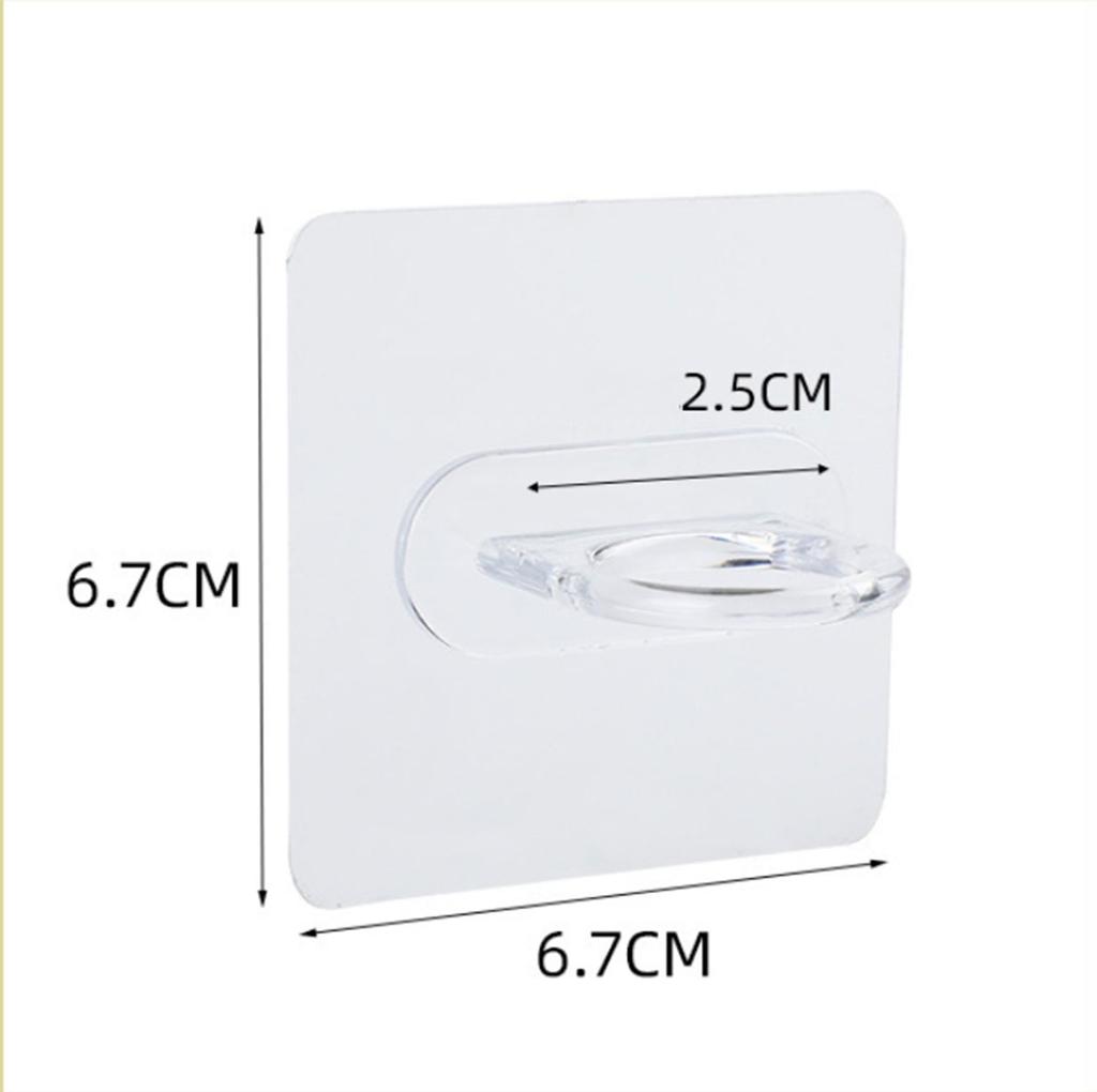 10pcs Multifunctional Wall-Mounted Round Hooks Free Punching Seaml Ess Paste Storage Rack Kitchen Bathroom Household Ring Hanger