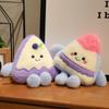 25-60CM Kawaii Cartoon Simulation Anime Fruit Cake Stuffed Plush Toy Children's Strawberry Blueberry Cake Handmade Doll