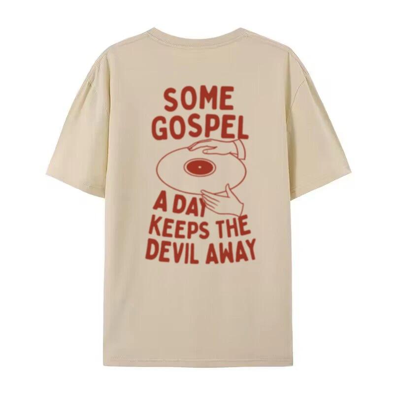 

Gospel Religious Inspirational TShirts for Women Christian Streetwear Graphic Tees Jesus Faith Shirt Unsiex Church Clothes Gift 4XL