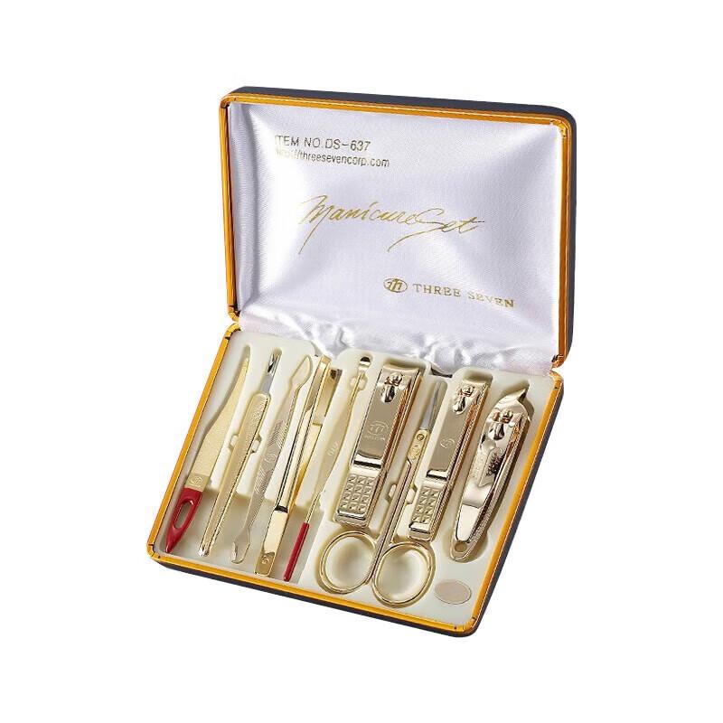 THREE SEVEN 9-Piece Stainless Steel Manicure & Grooming Set