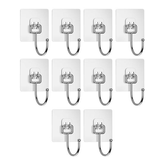 Velké lepicí háčky Yousheng pro velké zatížení Vodotěsné Beze stop Snadná instalace Úložné háčky otočné o 180 stupňů Organizéry na náčiní