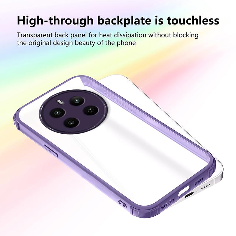 Luxury Transparent Shockproof Armor Case For Realme 5 5i 5s 6i 11 11x For Realme 12 Pro Plus 12X 12 Lite Clear Bumper Hard Cover