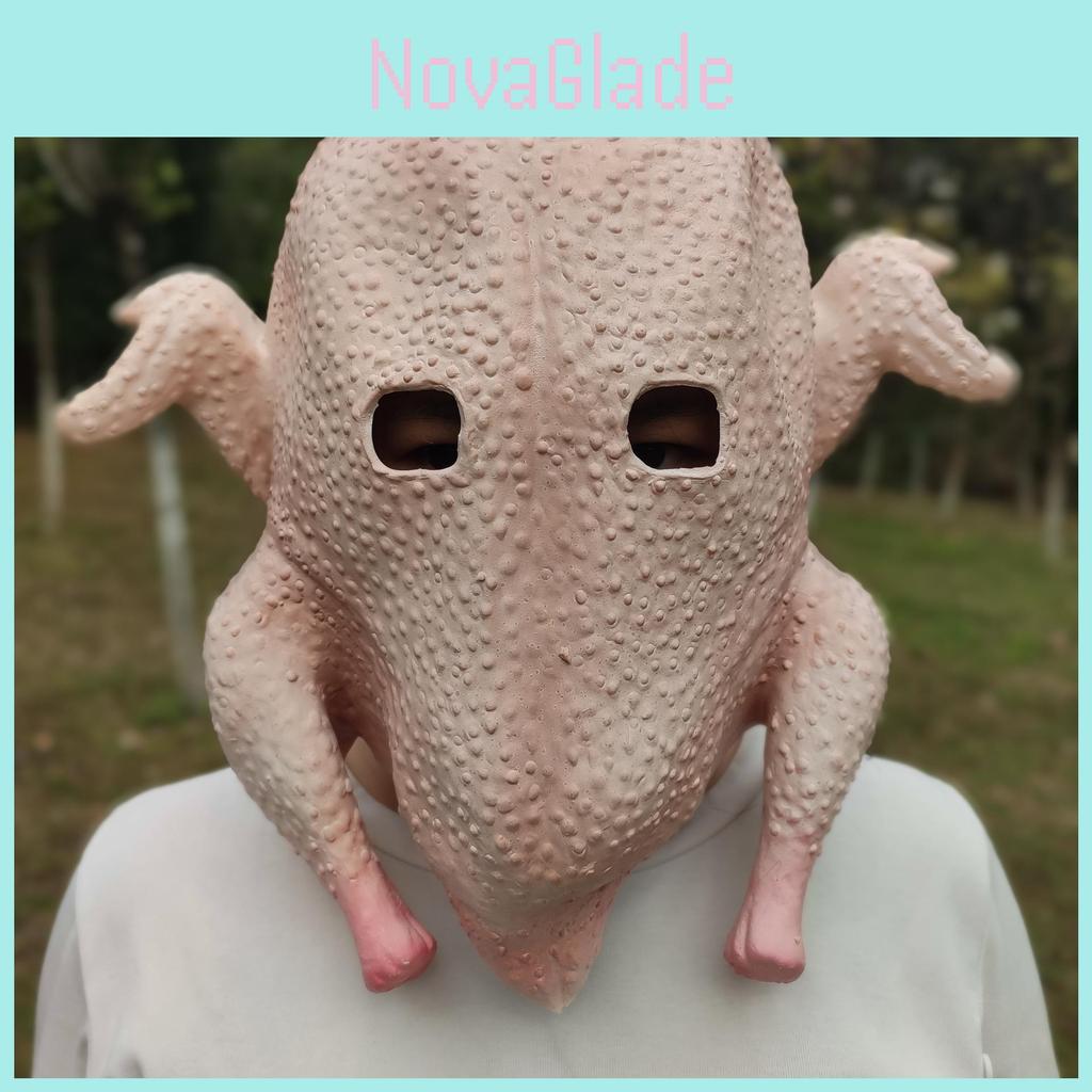 Latex Chicken Mask For Halloween And Festival Celebrations With Funny Design