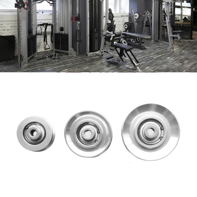 Aluminium Alloy Fitness Pulley Wheel Universals Bearing Pulley Wheel for Fitness Strength Training Equipment Enduring