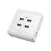 USB Wall Socket Practical USB Wall Outlet Reliable USB Wall Plug Functional Effortless Device Charging at Fingertips