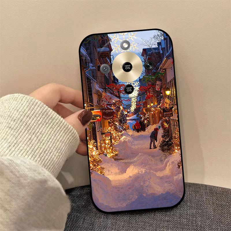 For Honor X9d X70 X9a X9b X9c X6C X5C Plus Case Christmas Painted Soft TPU Silicone Cover For Honor Magic8 Lite Phone Case Coque