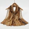 Deer Skin Design Printed Modal Breathable Scarf Wrap Soft Cotton Rayon Viscose Woven Muslim Hijab Women Shawl Islamic Turban