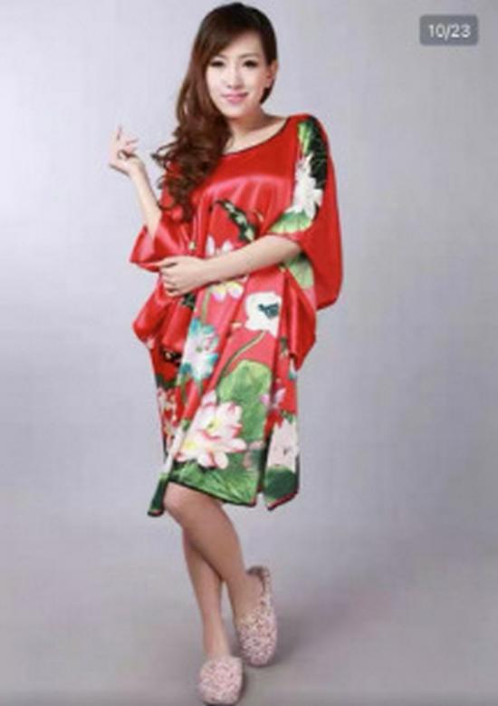 Plus Size Silk Qipao Pajama Robe & Tang Suit Bathrobe