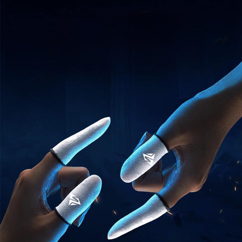 Guanti da gioco Shezi: Traspiranti, Antiscivolo, Antisudore, Ditali in Fibra d'Argento per Gaming Mobile