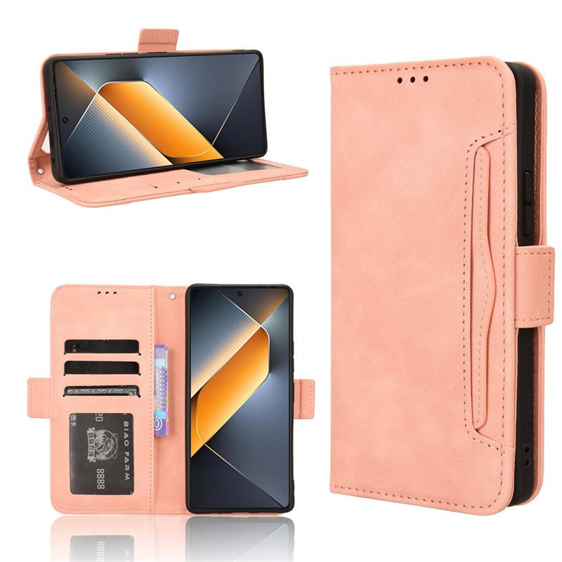 Tecno Pova 6 Pro 5G Leather Case with Multi-Card Slots and Flip Cover