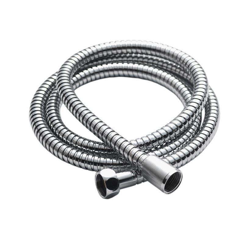 Flexibler Badezimmer-Duschschlauch, rostfreier Wasserduschkopf, 1,5 m, Handbrause aus Stahl