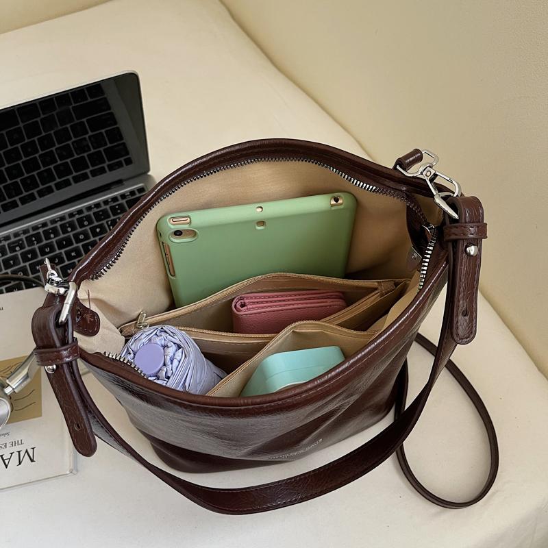 Velká Tote Taška Dámská Retro Dojíždějící Podpažní Taška Ramenní Crossbody Taška