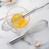 Egg Whisk Balloon Shape Heat-Resistant Stainless Steel DIY Fondant Cake Egg Beater for Kitchen