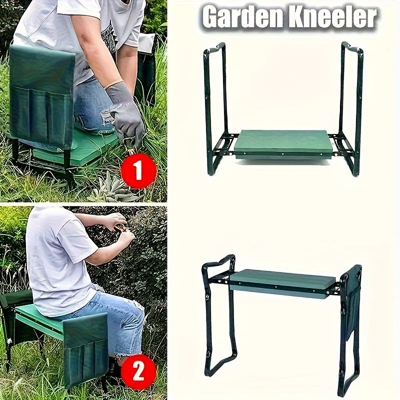Sgabello da Giardino per Ginocchioni Seduta Ginocchioni Giardino Giardinaggio Sedia Ginocchioni Sgabello per Attrezzi da Giardino con Kit di Attrezzi Sgabello da Giardino per Ginocchioni
