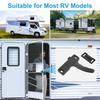 Aluminum Leisure Rv Screen Door Latch Hand Handle Kit For Driver Side Door - Camper Motorhome Travel Trailer