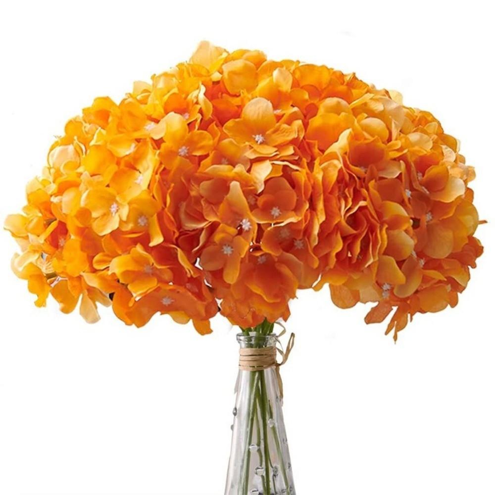Silk Cloth Fake Flower Ball Dyed Edged Simulation Flowers Chrysanthemum  Valentine's Day Gift