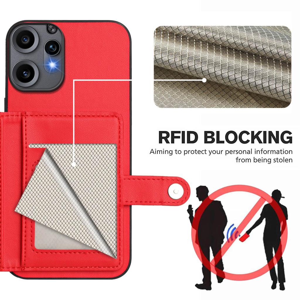 For Nothing CMF Phone 2 Pro Case RFID Blocking Card Holder Kickstand TPU + PU Leather Phone Back Cover