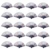 Castle Enterprises Premium Handmade Fans [Cat and Sakura (Purple)] 20-Piece Set - A Great Japanese Souvenir for Foreigners