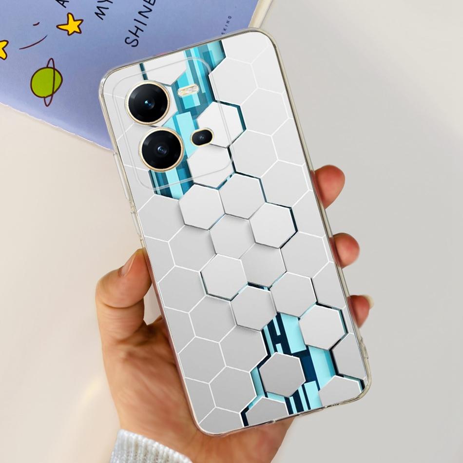 Für Vivo V25 5G Hülle Vivo V25e 4G VivoV25 V 25 25E V2202 V2201 Mode Cooles Muster Weiche Silikon TPU Handyhüllen