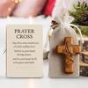 Small Crosses for Pocket Prayers Handheld Praying Crosses Handmade Wooden Crucifix for Daily Devotion Spiritual Seekers