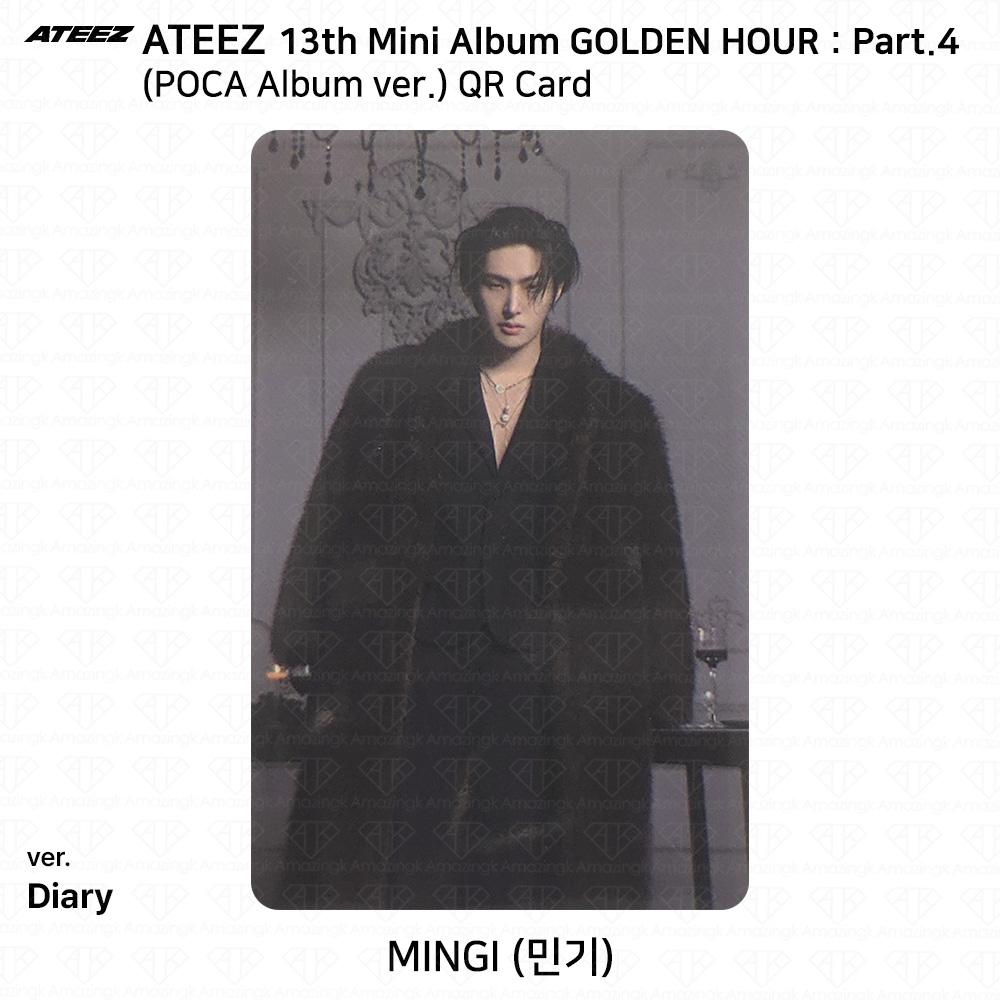 ATEEZ 13. Mini-Album Golden Hour Teil 4 POCA Album Version. Fotokarte