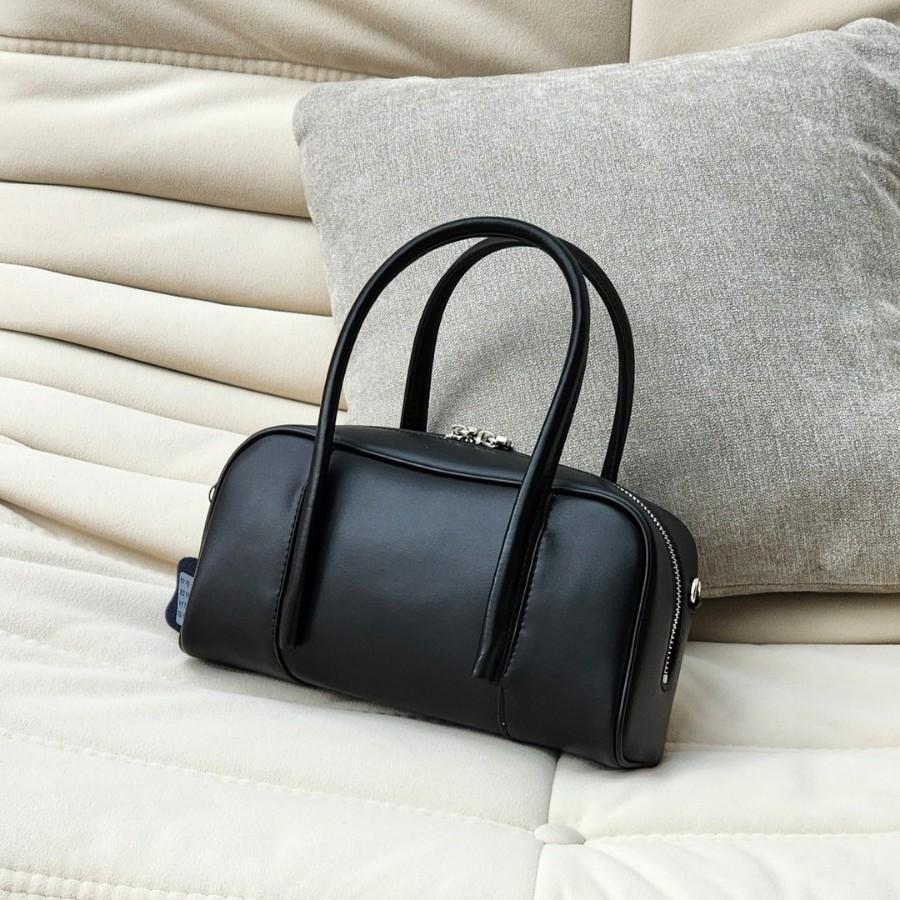 Genuine Leather Protective Case For Football With Texture 2025 New Style Minimalist Wave Pattern Women's Handbag Single Shoulder  Bag