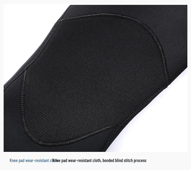 OUZO 7mm Men's One-Piece CR Elastic Wetsuit for Cold-Proof Diving, Surfing, and Winter Swimming.