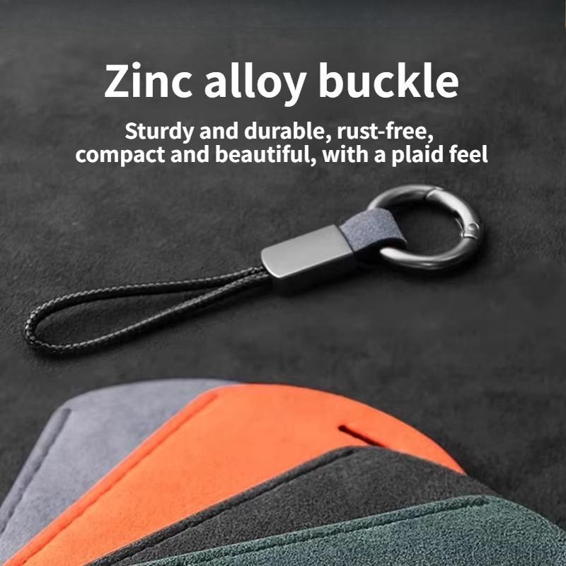 For Chery Icar V27 Suede Car Key Case Cover Protector Shell Keychain Interior Special Refit Accessories