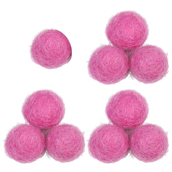 10 Stück 15mm Filzpompons Dekorativ Handgemacht Lustig Handgefertigt DIY Wollfilz