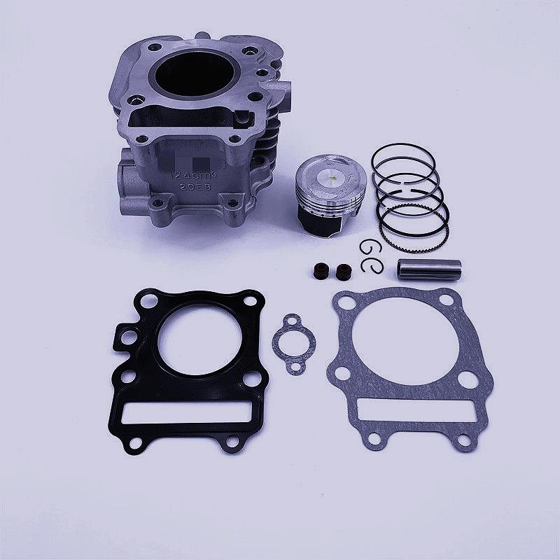 Neptune HS125T/AN125 Cylinder Kit: Includes Red/Blue/Gold Juxing Cylinder Block, Piston Ring, and Mid-Repair Gasket.