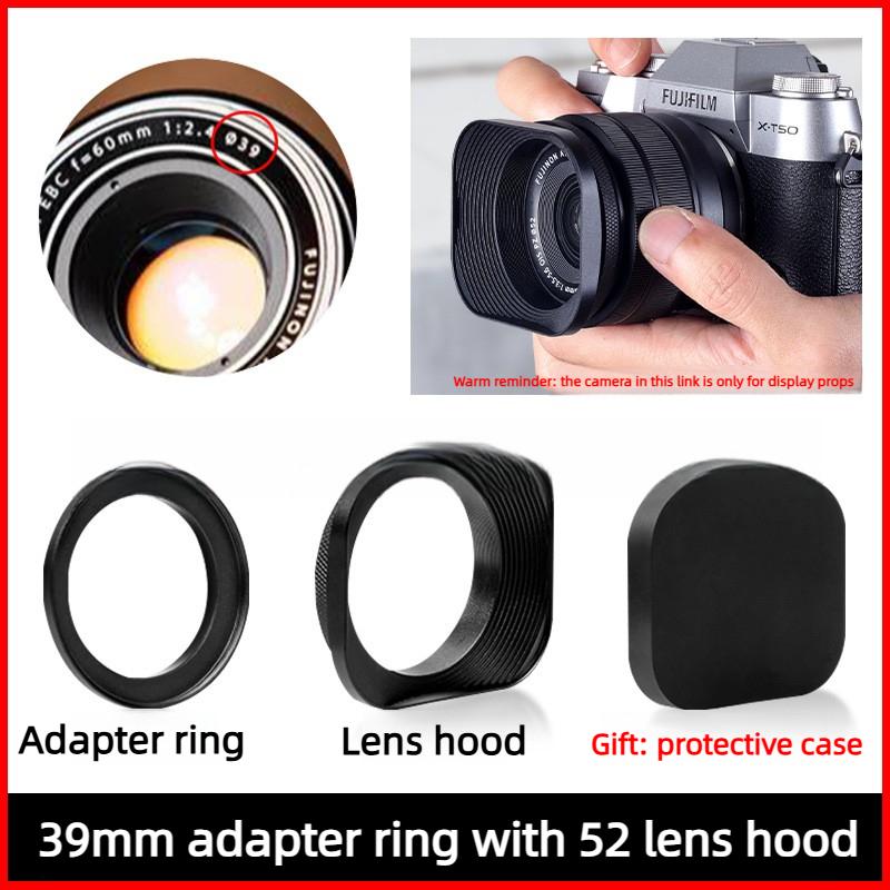 Metal Square Lens Hood for Fuji film XC 35mm F2&XF 23mm / 35mm F2 R WR Lens on XPro3 XT4 XT3 XT30 XT20