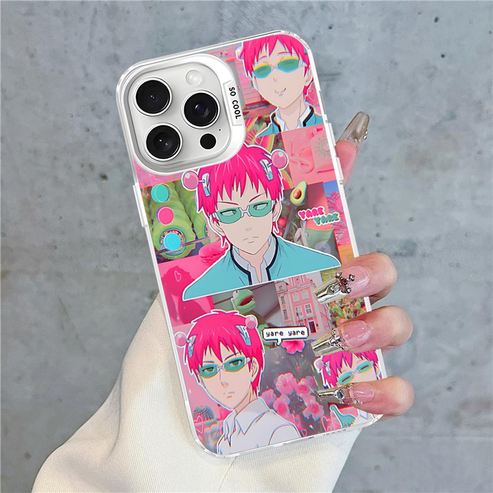 

Saiki Kusuo No Psi Nan Phone Case For IPhone 16 15 14 13 12 11 Pro Max X XR XSMAX 8 7 Plus Matte Shockproof Back Cover iPhone 16 pro